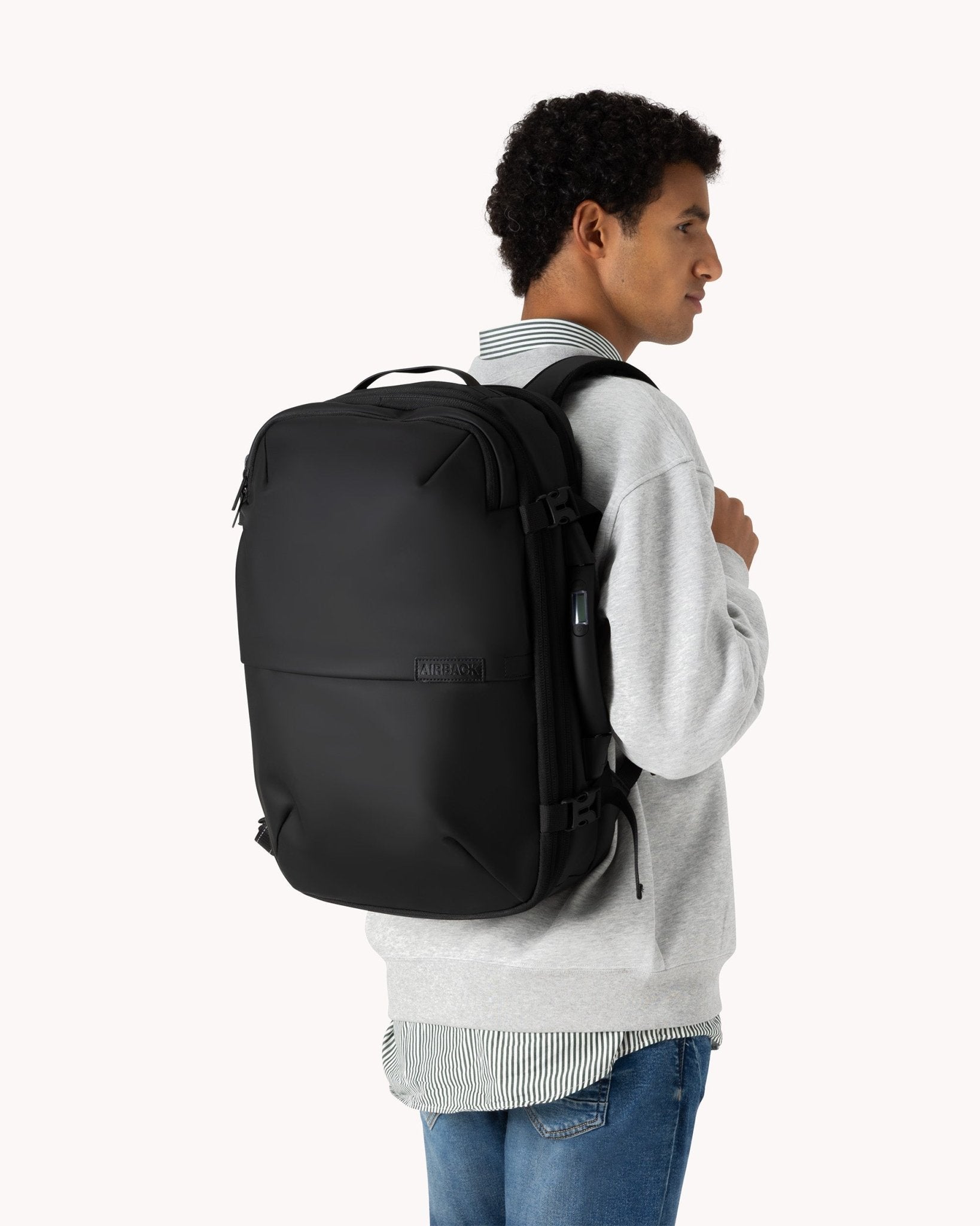 Airback Slim Zwarte Rugzak - VelvetRoots