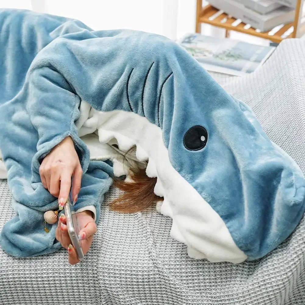 CuddleShark™ Knusse Haai Dekentje - VelvetRoots