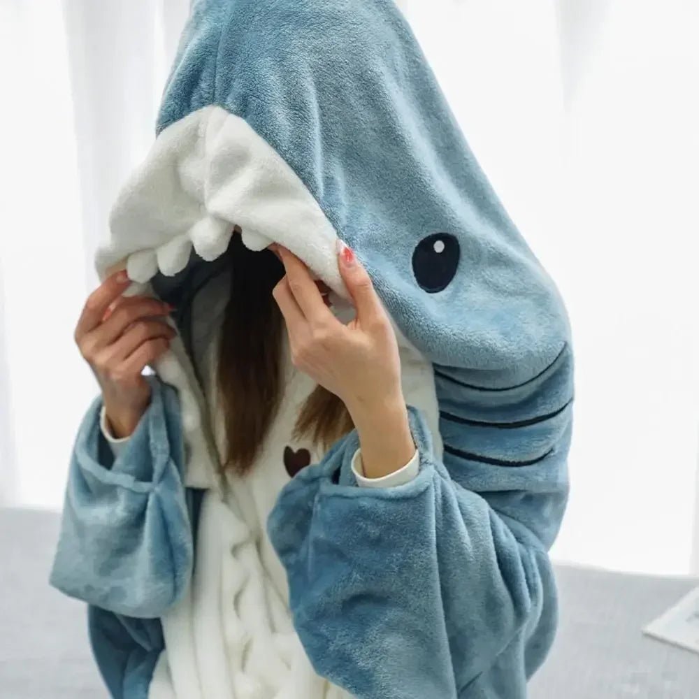 CuddleShark™ Knusse Haai Dekentje - VelvetRoots