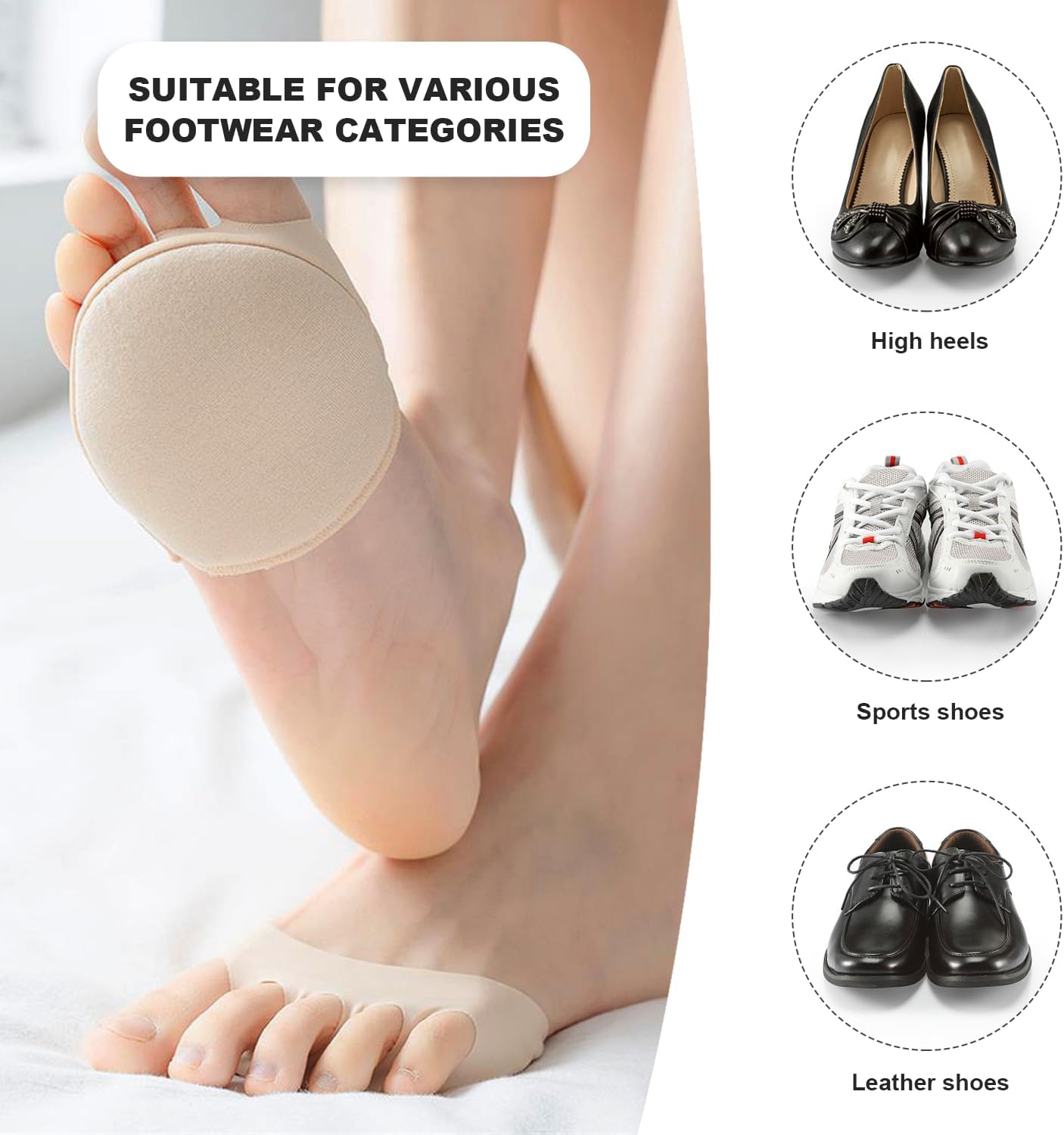 CushySoles Zachte Voorvoet Comfort Pads - VelvetRoots