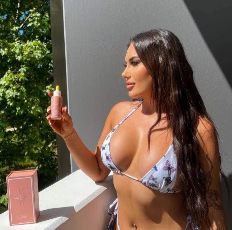 Drinkbare Zongebruinde Druppels, zongebruinde gloed - VelvetRoots