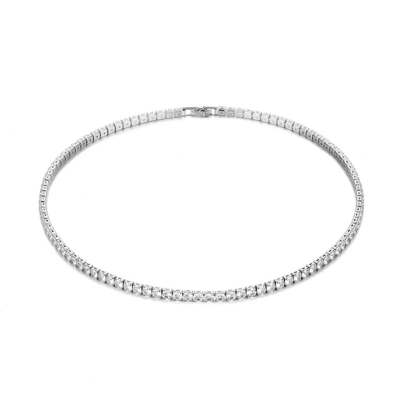 Elegante Tennis Choker Ketting - VelvetRoots