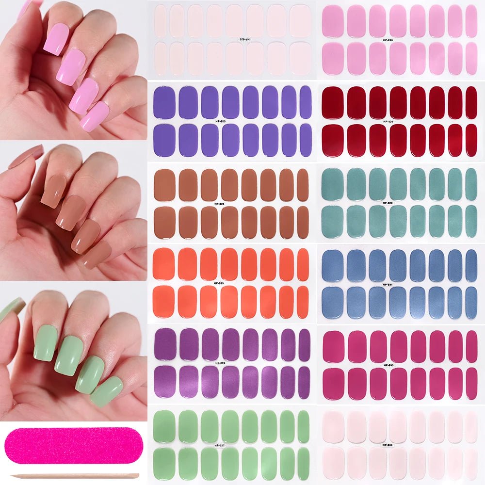 Zelfklevende Gelnagel Stickers, Langdurige gelglans - VelvetRoots